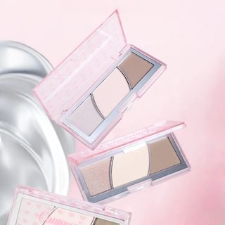 biya - Painted Shadow Tri-Color Highlight & Contour Palette - 2 Shades