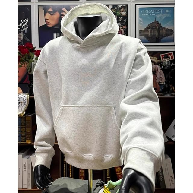 Kimeya-Plain Pocket Detail Hoodie