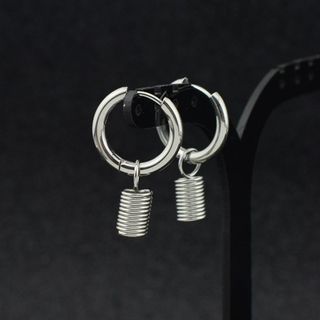 Juanitro-Hoop Drop Earring Clip Earring
