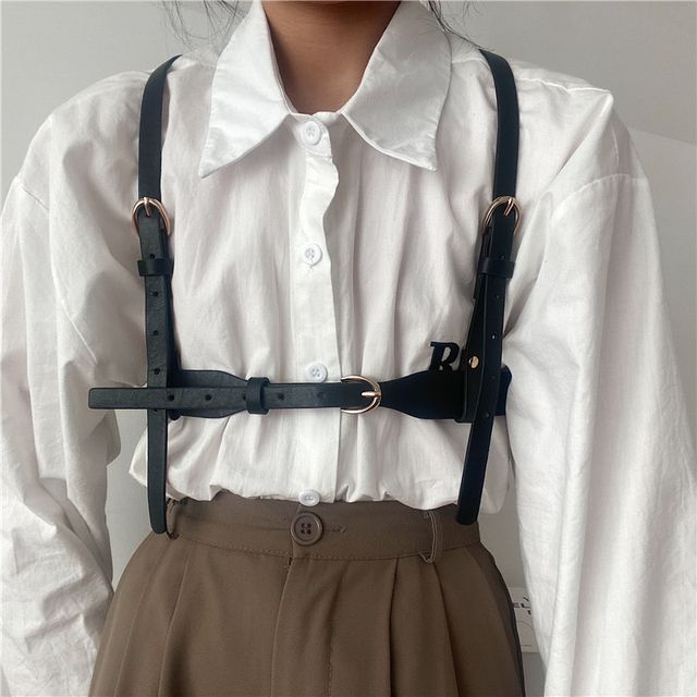 leather suspender belt