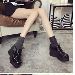 Zandy Shoes - Platform Wedge Oxfords Zandy Shoes - Platform Wedge Oxfords