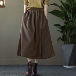 alvarosa - Midi A-Line Skirt