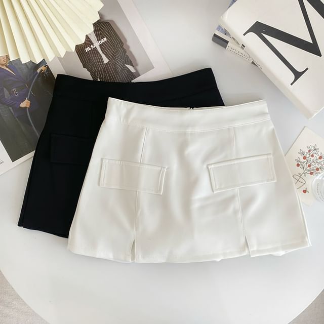 Iasia-Plain Slit Skort