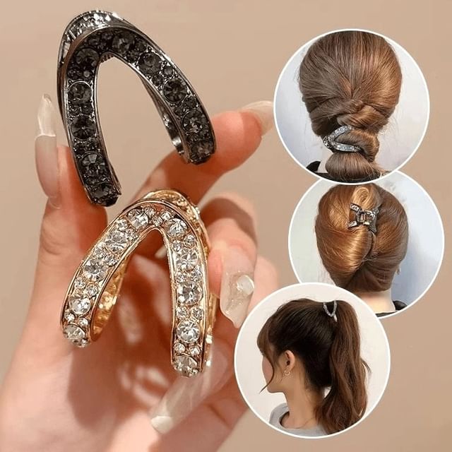 Kayochs-Rhinestone Ponytail Hair Claw