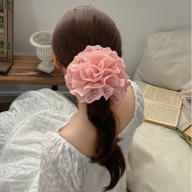 Allyrinta-Layered Lace Scrunchie