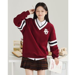 さらに100円引き◆WAI KEI◆89 uniform v neck sweatshirts l_p0198669537.jpg