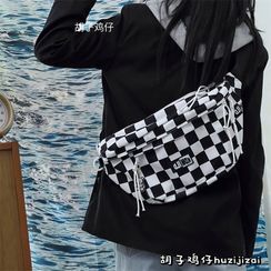 Anchara - Checkerboard Sling Bag / Bag Charm / Set