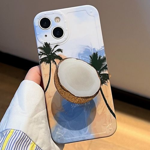 Coconut Tree Stand Phone Case iPhone 13 Pro Max 13 Pro 13 12 Pro Max 12 Pro 12 11 Pro Max 11 XS Max XR XS X 8 Plus 7 Plus