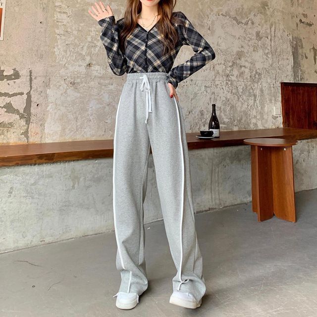 Everose-High Waist Wide Leg Sweatpants