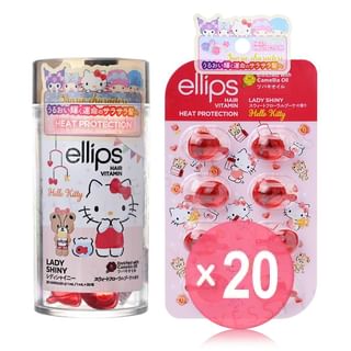 ellips - Sanrio Hello Kitty Moroccan Lady Shiny Hair Oil (x20) (Bulk Box)