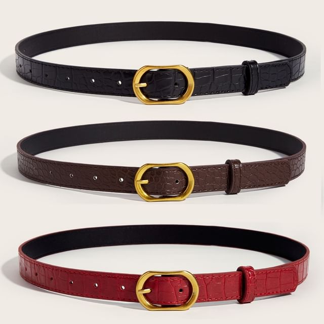 Rofuka-Faux Leather Belt