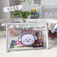 Carche - Cartoon Print Transparent Makeup Pouch Carche - Cartoon Print Transparent Makeup Pouch