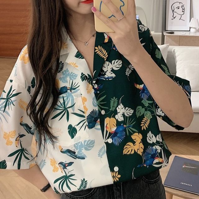 girls tropical shirt