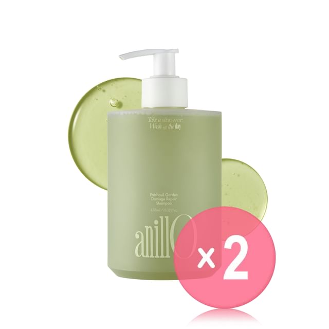 anillO-Patchouli Garden Damage Repair Shampoo 2pcs Bundle Set