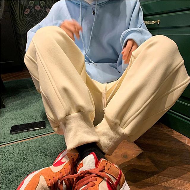 Everose-High Rise Plain Sweatpants