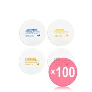 LEBELAGE - Hydrogel Eye Patch - 4 Types (x100) (Bulk Box)