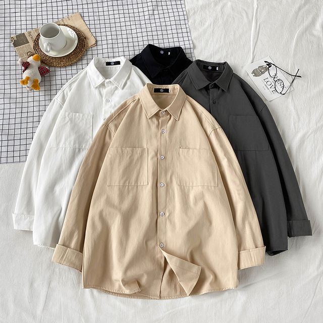 Lorencho-Plain Shirt Jacket