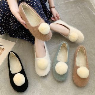 furry flats