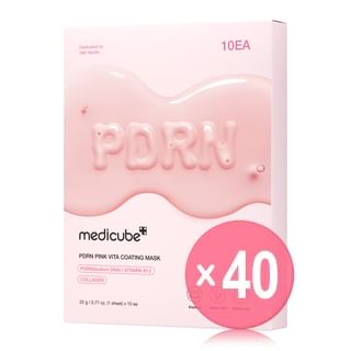 medicube - PDRN Pink Vita Coating Mask Set (x40) (Bulk Box)
