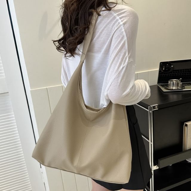Maorong-Faux Leather Tote Bag