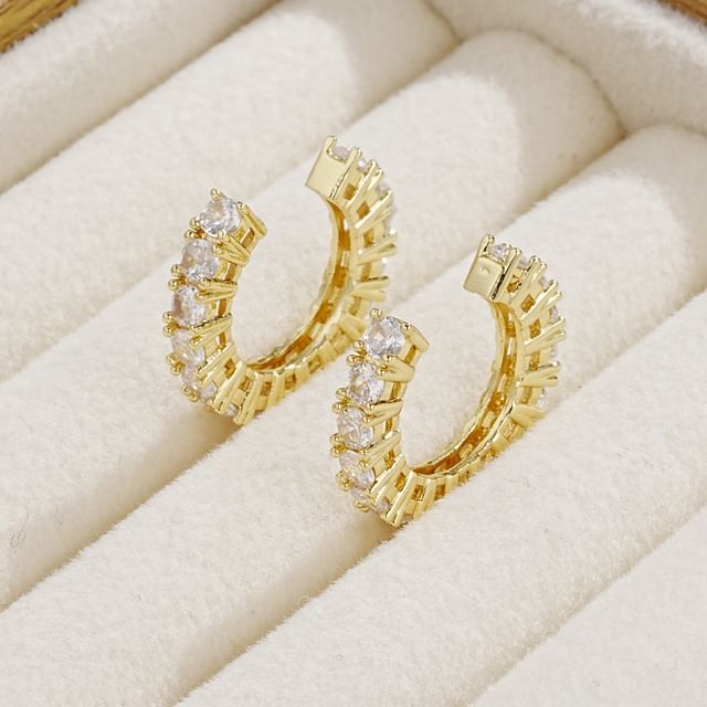 Gemsha-Rhinestone Ear Cuff