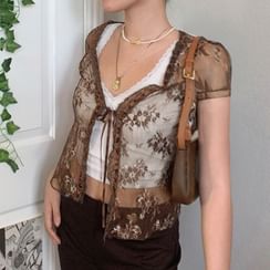 Sosana - Short Sleeve Lace Top Sosana - Short Sleeve Lace Top