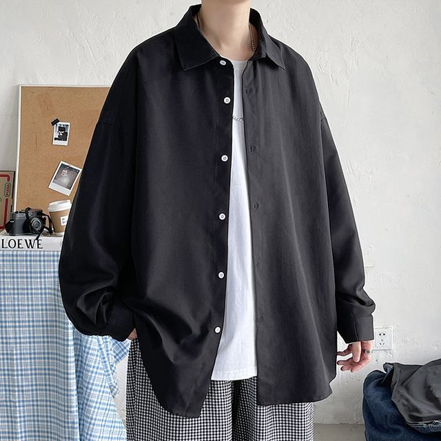 Posive - Plain Shirt Jacket | YesStyle