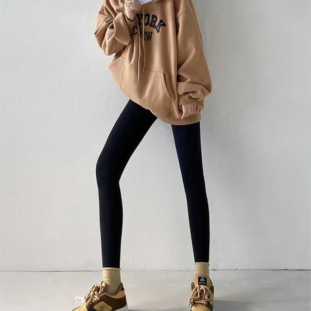Everose-High Waist Plain Leggings