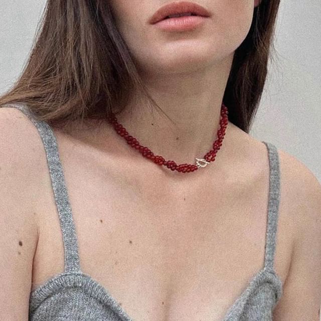 Panda Dama-Beaded Necklace