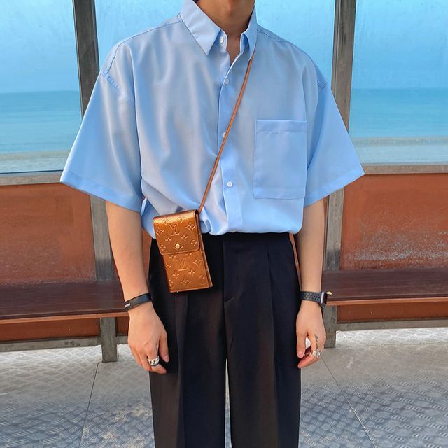 MRCYC-Short-Sleeve Plain Shirt