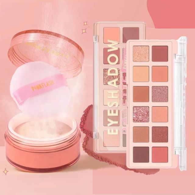 PINKFLASH-Bundle Loose Powder Eyeshadow Palette Set