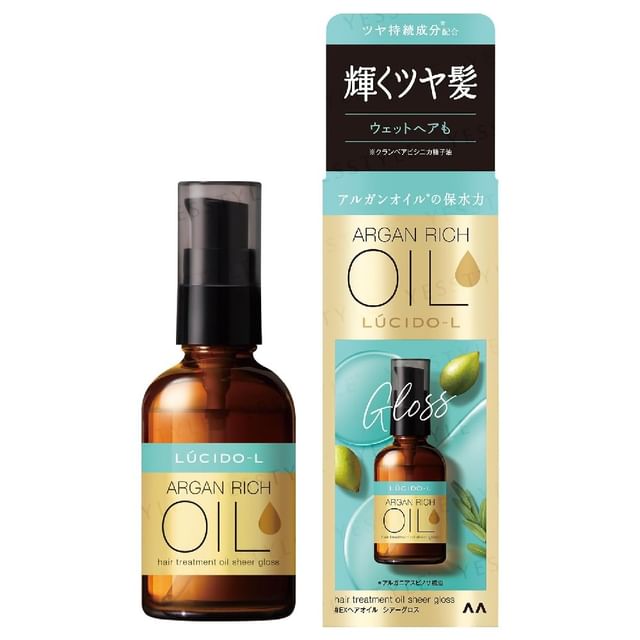 Mandom-Óleo Capilar Lucido-L Argan Rich Hair Treatment Sheer Gloss-60ml