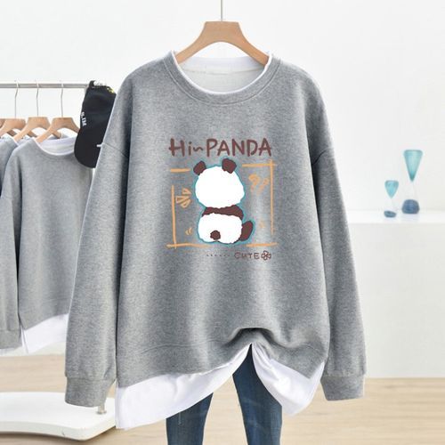 Panda best sale print sweatshirt