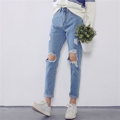 Kojasmine - Pantalones vaqueros desgastados Kojasmine - Pantalones vaqueros desgastados