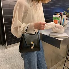 BAGSHOW - Faux Leather Crossbody Bag