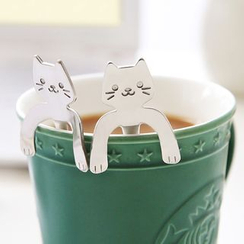 Cute Essentials - Katzenförmiger Edelstahl-Kaffeelöffel Cute Essentials - Katzenförmiger Edelstahl-Kaffeelöffel