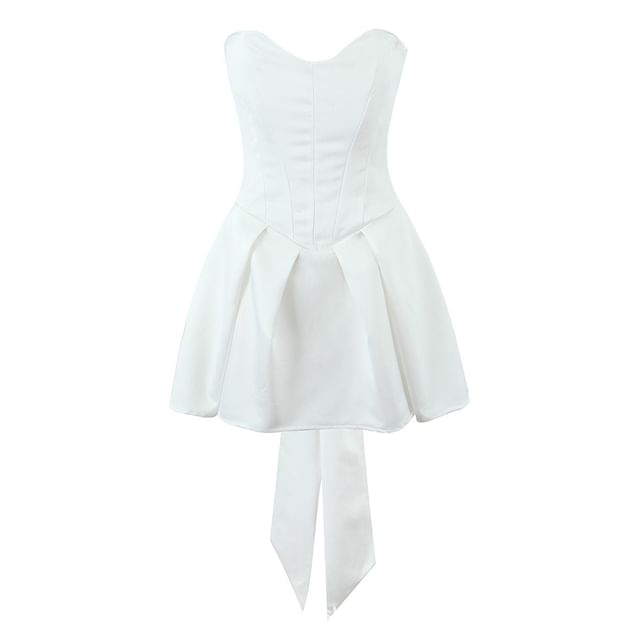 strapless open back dress Petal and Pup Women's GIA Pleated Halterneck Maxi Dress main image 1
