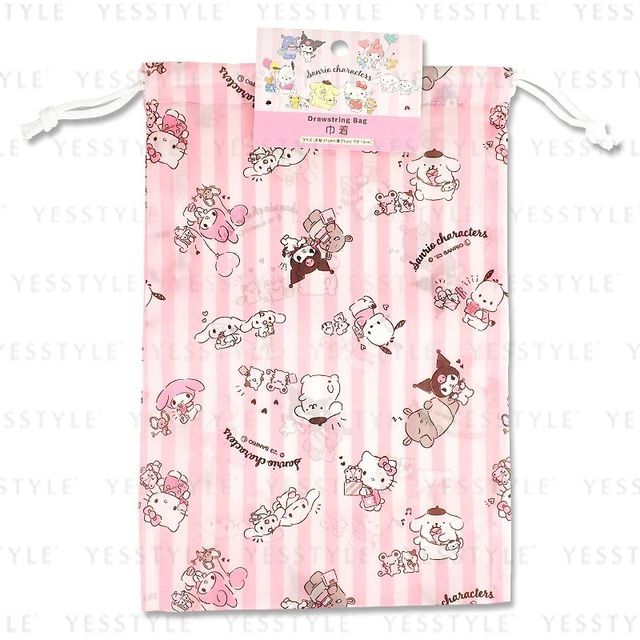 DAISO Sanrio Characters Drawstring Bag YesStyle