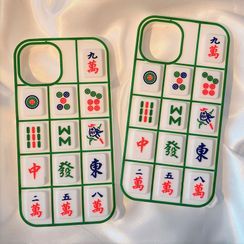 Primitivo - Mahjong Phone Case - iPhone 13 Pro Max / 13 Pro / 13 / 13 mini / 12 Pro Max / 12 Pro / 12 / 12 mini / 11 Pro Max / 11 Pro / 11 / SE / XS Max / XS / XR / X / SE 2 / 8 / 8 Plus / 7 / 7 Plus
