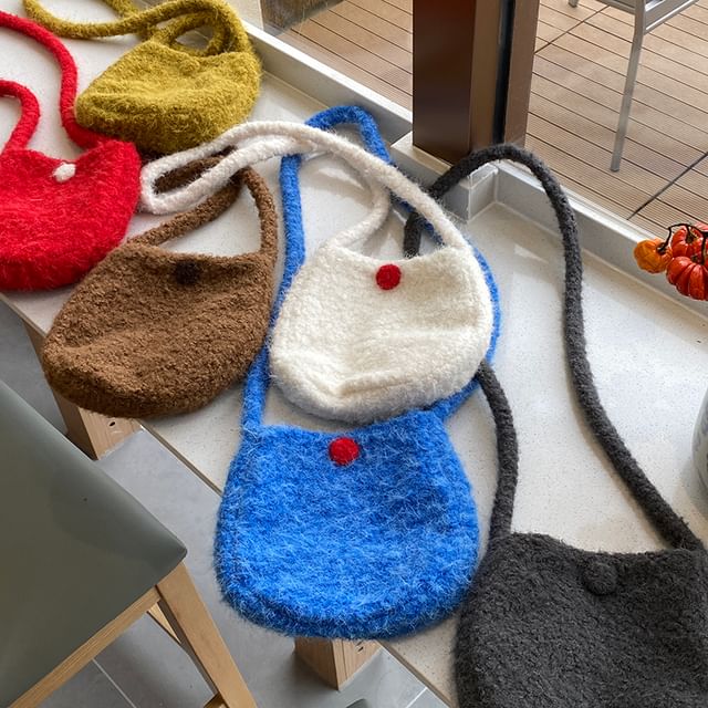 Cutie Pie-Buttoned Crossbody Bag