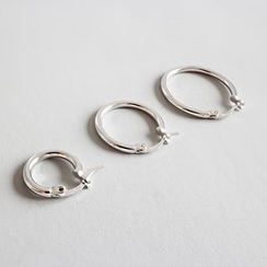 Phoenoa - 925纯银迷你圈环耳环 Phoenoa - 925纯银迷你圈环耳环