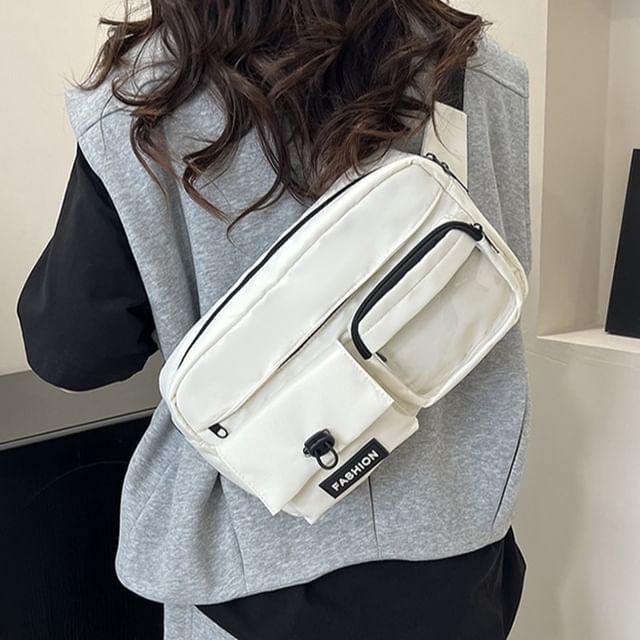 Indenis-PVC Panel Nylon Belt Bag