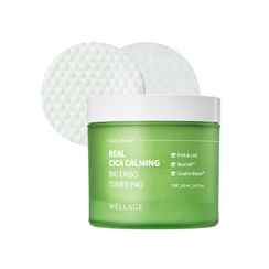 WELLAGE - Real Cica Calming Big Embo Toner Pad