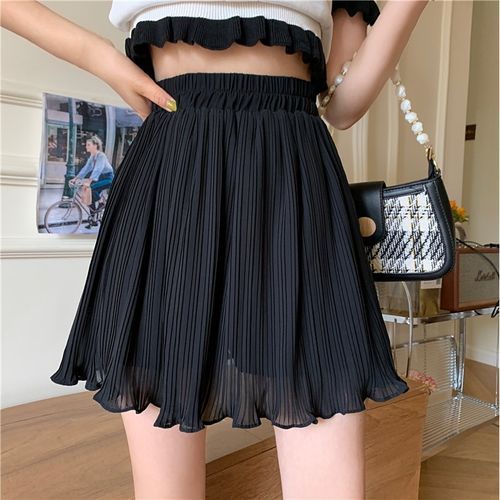 A line 2025 chiffon mini skirt