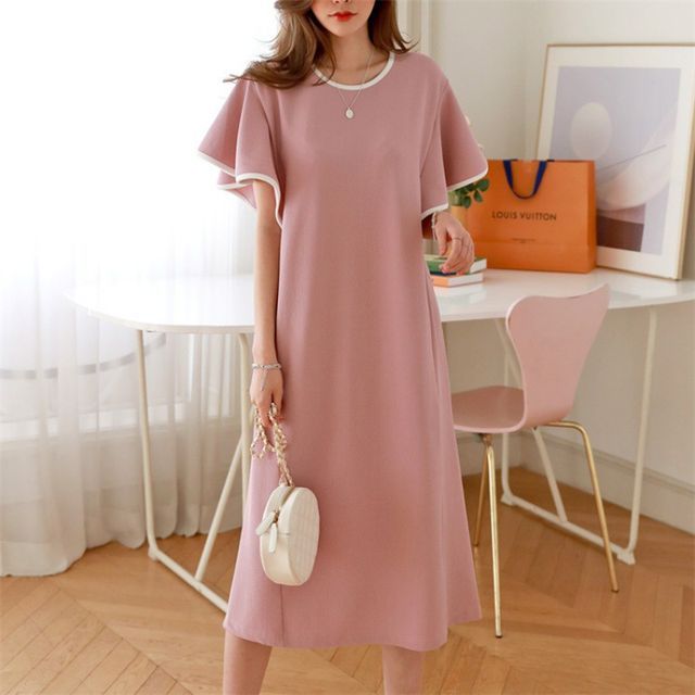 Shop Louis Vuitton Short Plain Short Sleeves Dresses by