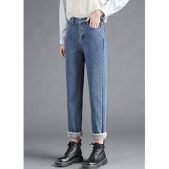 Denimot - High Waist Tapered Jeans