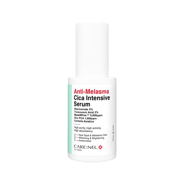 CARE-NEL-Anti-Melasma Cica Intensive Serum - Sérum Facial Intensivo Antimelasma com Cica-30 Ml