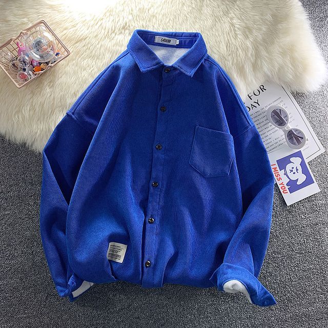 fleece lined corduroy shirt jacket