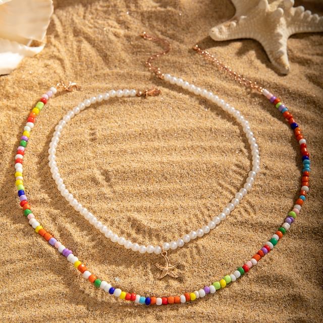 Seirios-Beaded Layered Necklace