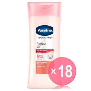 Vaseline - Healthy Bright Perfect 10 Pro-Age Repair Lotion AHA, Collagen, Pro-Retinol 200ml (x18) (Bulk Box)